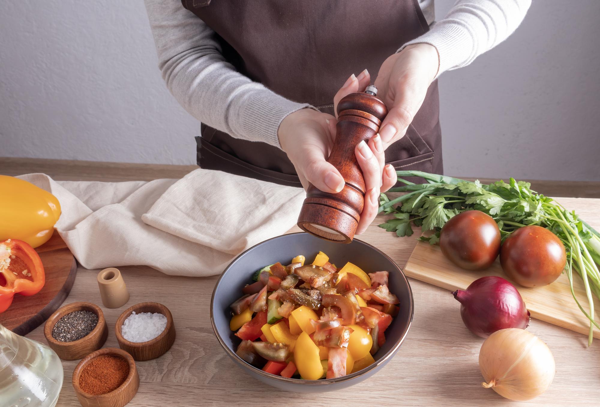 Local cook preparing a regional dish